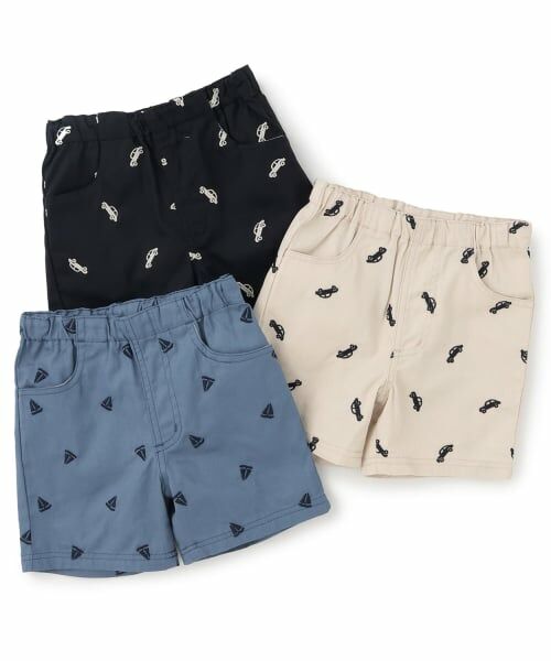 petit main / プティマイン ショート・ハーフ・半端丈パンツ | 刺しゅう柄ハーフパンツ | 詳細8