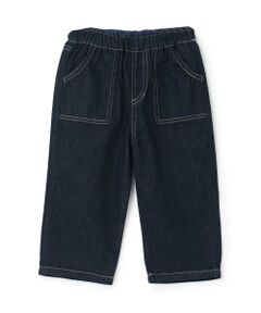 petit main / プティマイン その他パンツ | 柔らか加工デニムロングパンツ