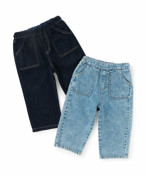 petit main / プティマイン その他パンツ | 柔らか加工デニムロングパンツ | 詳細8