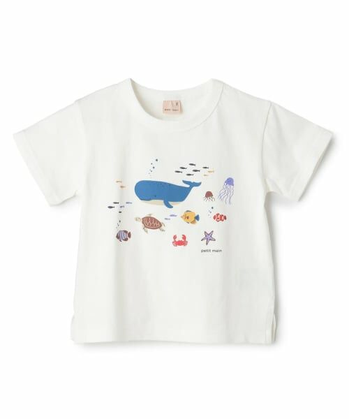 petit main / プティマイン Tシャツ | 【プティプラ】BOYS半袖Tシャツ（オフ ホワイト）