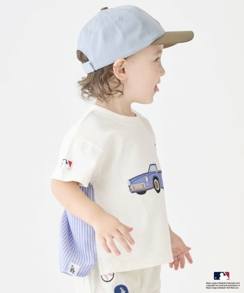 petit main / プティマイン Tシャツ | 【MLB】車アップリケTシャツ | 詳細2