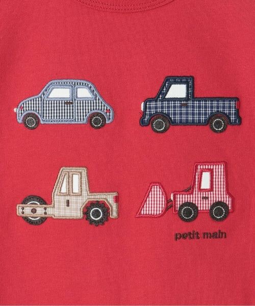 petit main / プティマイン Tシャツ | 【リンク】ヨット/車アップリケ半袖Tシャツ | 詳細7