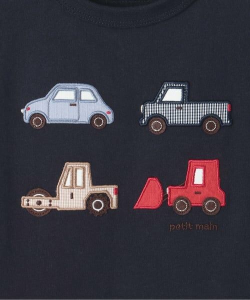petit main / プティマイン Tシャツ | 【リンク】ヨット/車アップリケ半袖Tシャツ | 詳細9