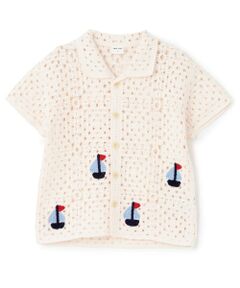 petit main / プティマイン ニット・セーター | クロシェ開衿シャツ