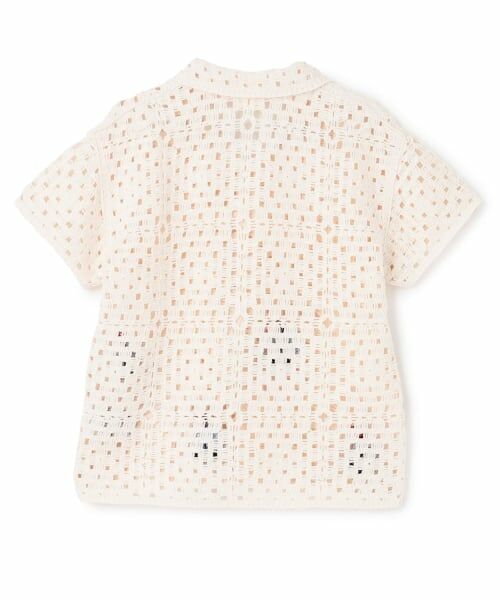 petit main / プティマイン ニット・セーター | クロシェ開衿シャツ | 詳細1