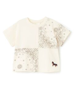 petit main / プティマイン Tシャツ | パッチワーク半袖Tシャツ