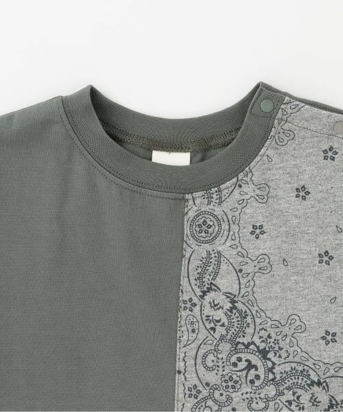 petit main / プティマイン Tシャツ | パッチワーク半袖Tシャツ | 詳細2