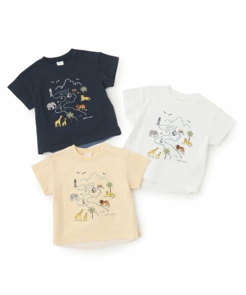 petit main / プティマイン Tシャツ | サファリ刺しゅう半袖Tシャツ | 詳細11