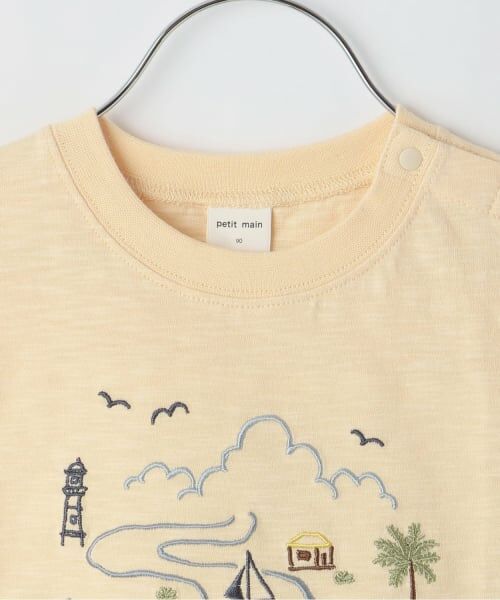 petit main / プティマイン Tシャツ | サファリ刺しゅう半袖Tシャツ | 詳細4