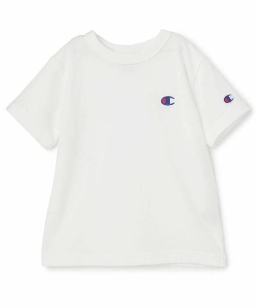 petit main / プティマイン Tシャツ | 【チャンピオン】ワンポイント半袖T(オフ ホワイト)
