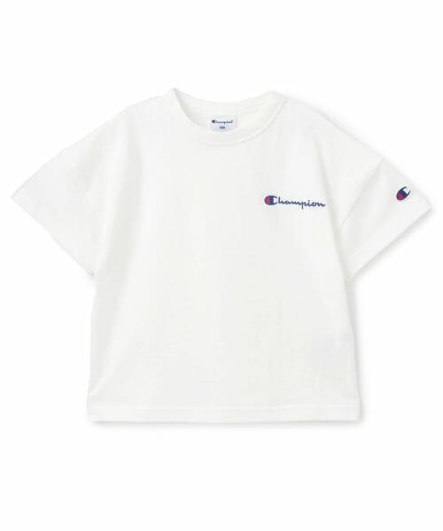 petit main / プティマイン Tシャツ | 【チャンピオン】ルーズフィット半袖T(オフ ホワイト)