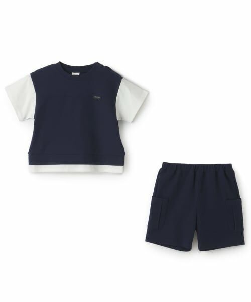 petit main / プティマイン Tシャツ | 【接触冷感】ドッキングカットセットアップ | 詳細2