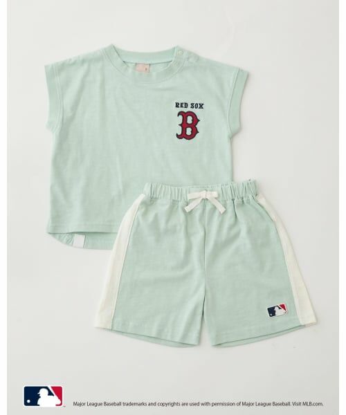 petit main / プティマイン Tシャツ | 【MLB】カットセットアップ(エメラルド グリーン)