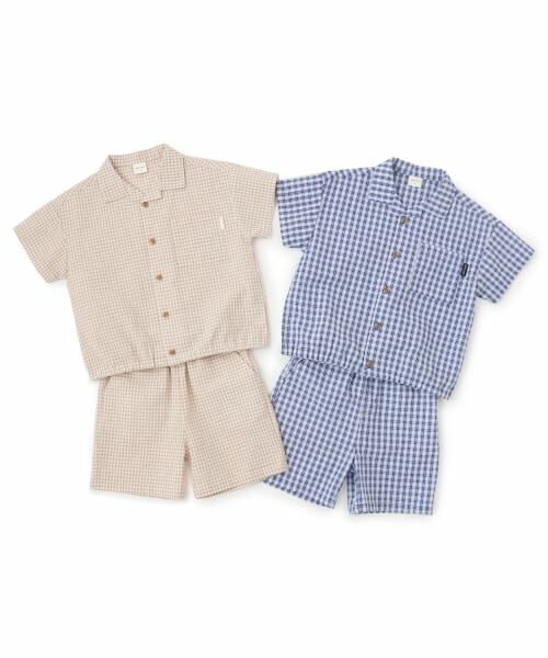 petit main / プティマイン その他トップス | チェック布帛セットアップ | 詳細17