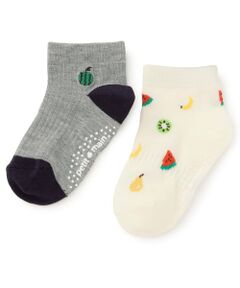 petit main / プティマイン ソックス | BOY吸水速乾ソックス2P