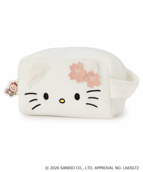 petit main / プティマイン ポーチ | 【サンリオキャラクターズ】お顔ポーチ/LG（白）