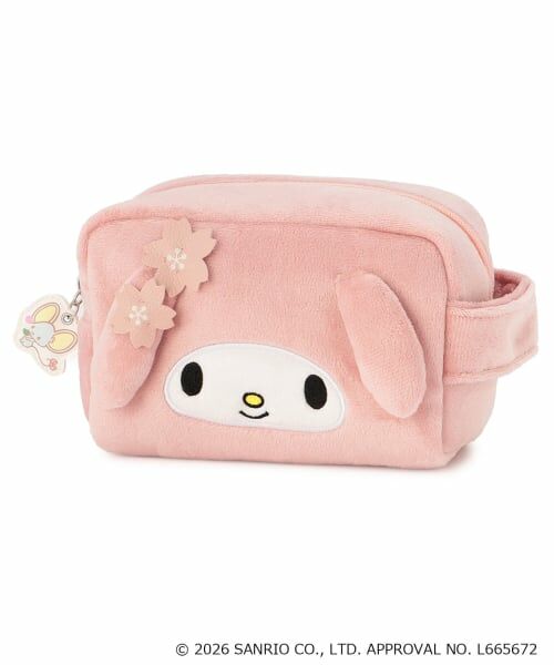 petit main / プティマイン ポーチ | 【サンリオキャラクターズ】お顔ポーチ/LG（ピンク）