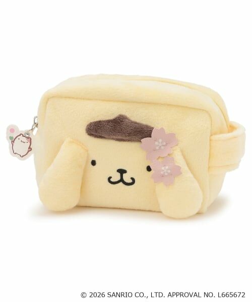 petit main / プティマイン ポーチ | 【サンリオキャラクターズ】お顔ポーチ/LG（黄）