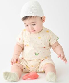 petit main / プティマイン ロンパース | 【はらぺこあおむし】総柄2WAYオール