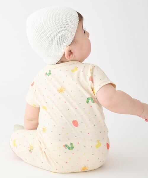 petit main / プティマイン ロンパース | 【はらぺこあおむし】総柄2WAYオール | 詳細1