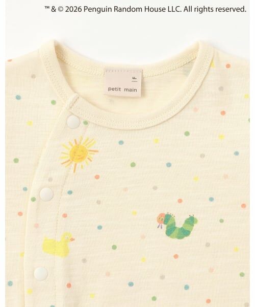 petit main / プティマイン ロンパース | 【はらぺこあおむし】総柄2WAYオール | 詳細6
