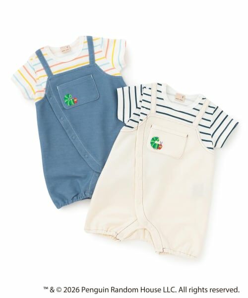 petit main / プティマイン ロンパース | 【はらぺこあおむし】サロペ風カバーオール | 詳細13