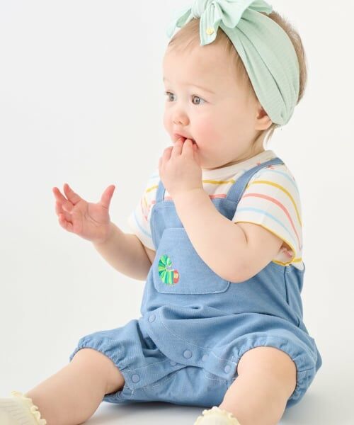 petit main / プティマイン ロンパース | 【はらぺこあおむし】サロペ風カバーオール | 詳細3