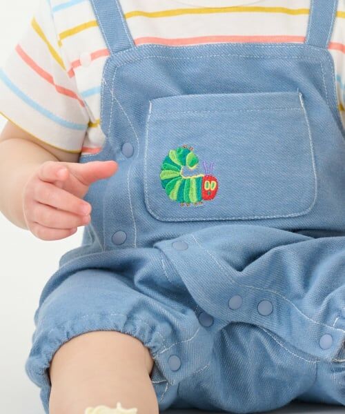 petit main / プティマイン ロンパース | 【はらぺこあおむし】サロペ風カバーオール | 詳細4