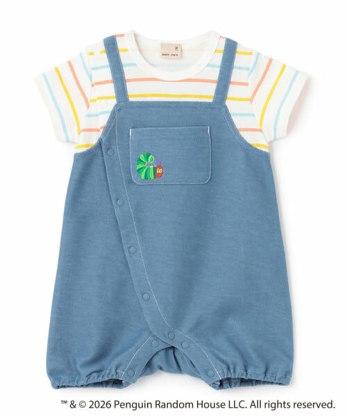 petit main / プティマイン ロンパース | 【はらぺこあおむし】サロペ風カバーオール | 詳細5