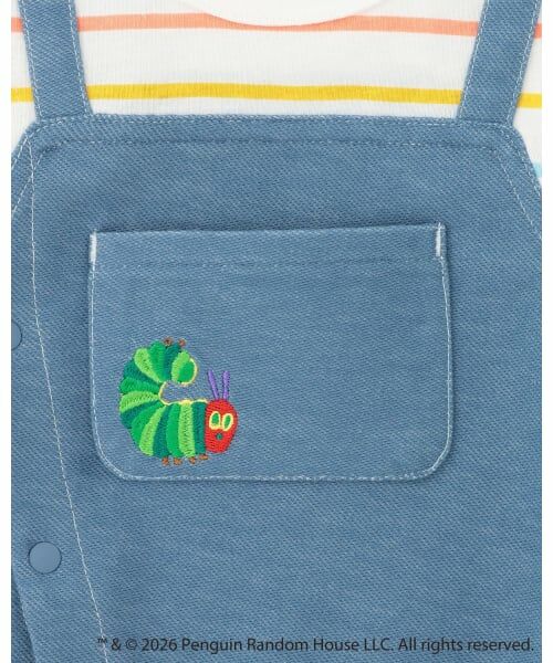 petit main / プティマイン ロンパース | 【はらぺこあおむし】サロペ風カバーオール | 詳細8