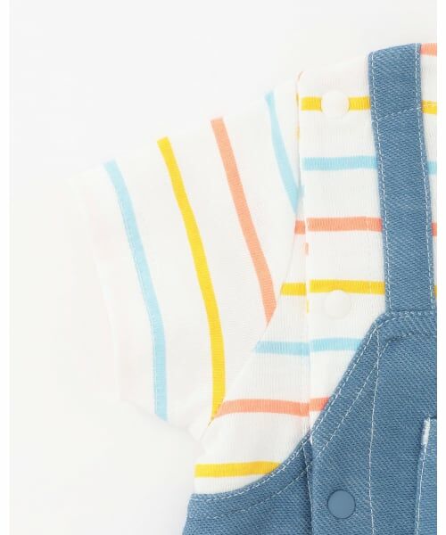 petit main / プティマイン ロンパース | 【はらぺこあおむし】サロペ風カバーオール | 詳細9