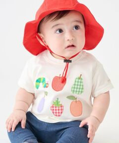 petit main / プティマイン ベビー・キッズウエア | 【はらぺこあおむし】フルーツアップリケ半袖Tシャツ