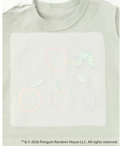 petit main / プティマイン ベビー・キッズウエア | 【はらぺこあおむし】フルーツアップリケ半袖Tシャツ | 詳細8