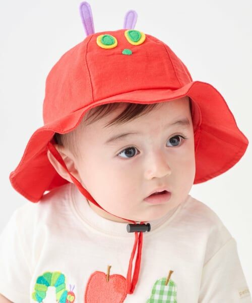 petit main / プティマイン ベビー・キッズグッズ | 【はらぺこあおむし】あおむしハット（赤）