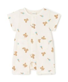 petit main / プティマイン ロンパース | 半袖カバーオール