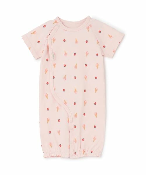 petit main / プティマイン ロンパース | 半袖2WAYオール（ピンク）
