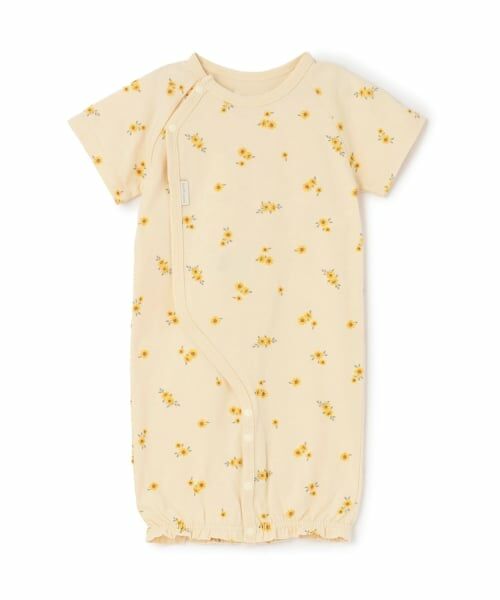 petit main / プティマイン ロンパース | 半袖2WAYオール（クリーム）