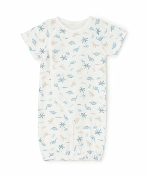 petit main / プティマイン ロンパース | 半袖2WAYオール（ブルー）