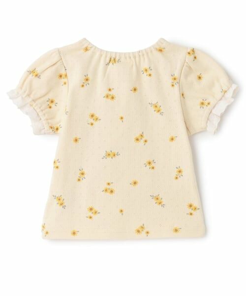 petit main / プティマイン ベビー・キッズウエア | 【プティプラ】袖フリル半袖Tシャツ | 詳細1