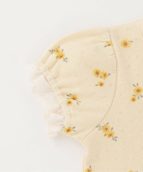 petit main / プティマイン ベビー・キッズウエア | 【プティプラ】袖フリル半袖Tシャツ | 詳細3