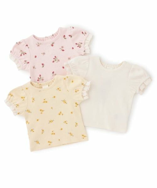 petit main / プティマイン ベビー・キッズウエア | 【プティプラ】袖フリル半袖Tシャツ | 詳細7