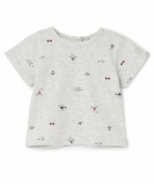 petit main / プティマイン ベビー・キッズウエア | 【プティプラ】半袖Tシャツ（シロ杢）