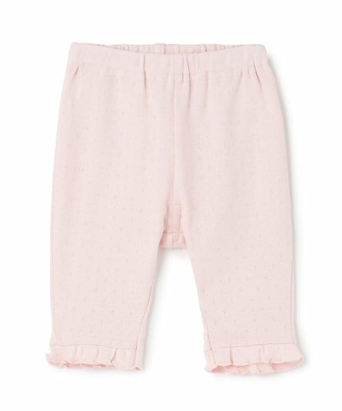 petit main / プティマイン ベビー・キッズウエア | 【プティプラ】裾フリル7分丈レギンス（ピンク）