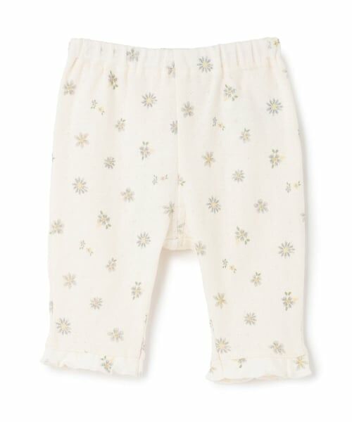 petit main / プティマイン ベビー・キッズウエア | 【プティプラ】裾フリル7分丈レギンス（ブルー グレー）