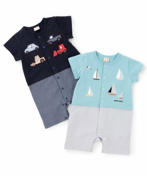 petit main / プティマイン ロンパース | 【リンク】アップリケカバーオール | 詳細15