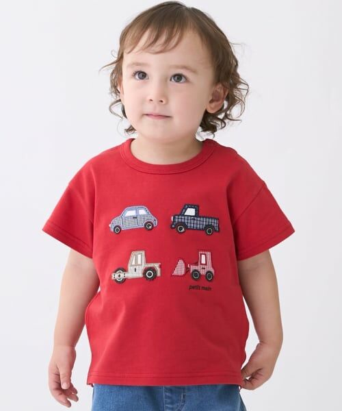 petit main / プティマイン ロンパース | 【リンク】アップリケカバーオール | 詳細5