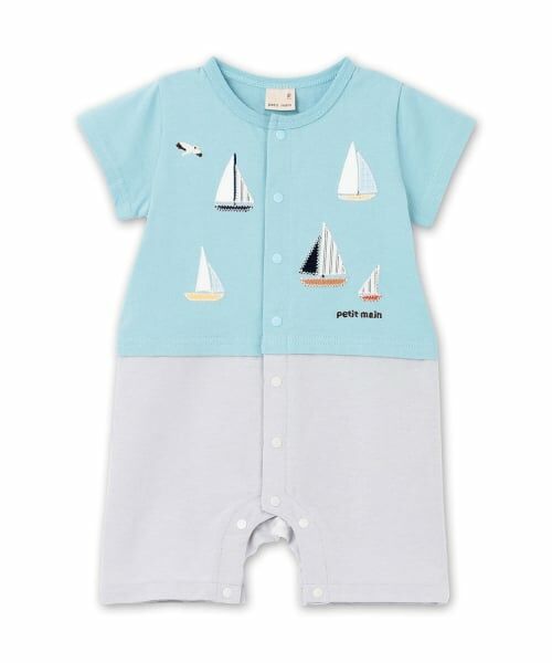petit main / プティマイン ロンパース | 【リンク】アップリケカバーオール | 詳細7