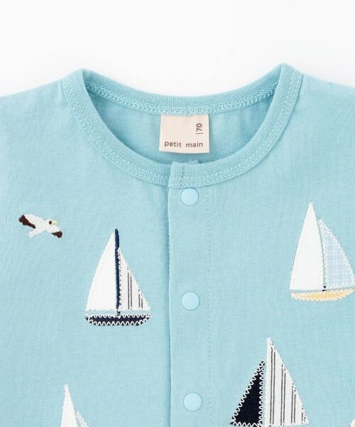 petit main / プティマイン ロンパース | 【リンク】アップリケカバーオール | 詳細9