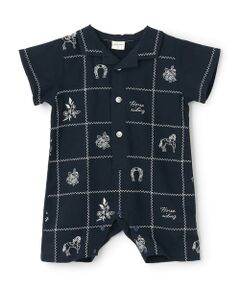 petit main / プティマイン ロンパース | 【リンク】インド綿刺しゅうカバーオール