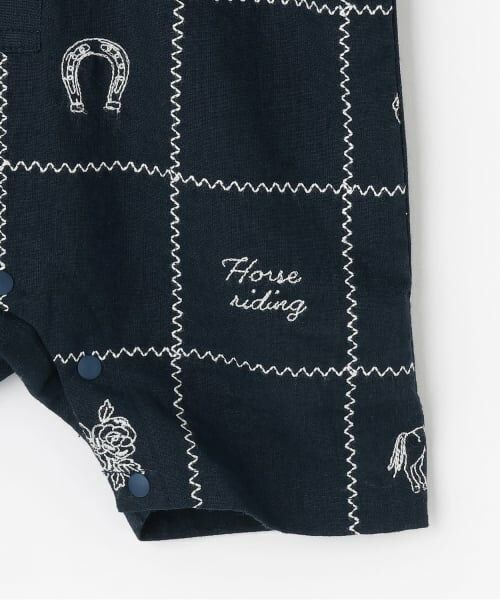 petit main / プティマイン ロンパース | 【リンク】インド綿刺しゅうカバーオール | 詳細4